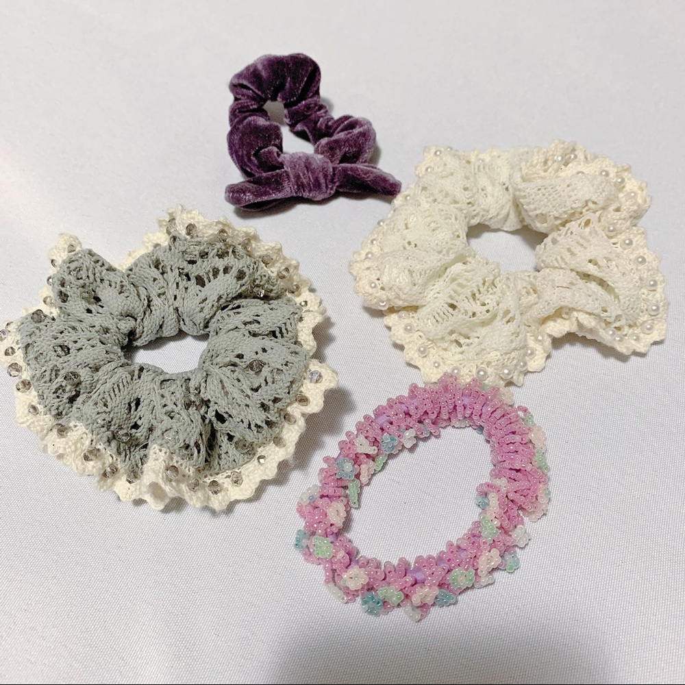 Hair Scrunchies (Set of 4)